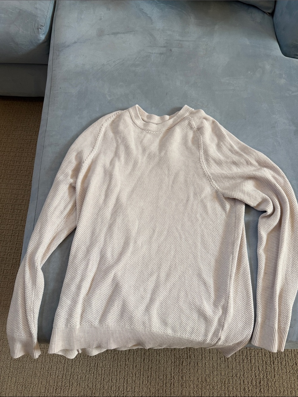 lululemon athletica Men's Light Cream Crewneck Sweater